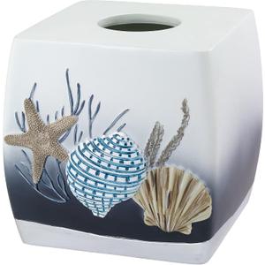 Avanti Linens Bathroom Accessory, Resin Countertop Accessories, Oceanscape Inspired Bathroom Decor (Blue Lagoon Collection)