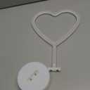 BHCLIGHT Pink Heart Neon Sign, Valentines Day LED Neon Light Battery Operated or USB Powered Valentines Pink Heart Lights, Table Lamp for Galentines Day Decorations, Wedding, Gifts for Women, Lover