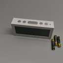 ALANAS Battery Operated Alarm Clock, Portable Digital Clock with Large Display, Snooze, Temperature & Date, Auto-Dim Night Light for Easy Reading, Ideal for Seniors, Kids, Bedroom, Travel, Nightstand (White)