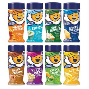 Kernel Season's Popcorn Seasoning Full Size Jars Variety Pack, Retail Sizes (Pack of 8) Best By 06/21/2027