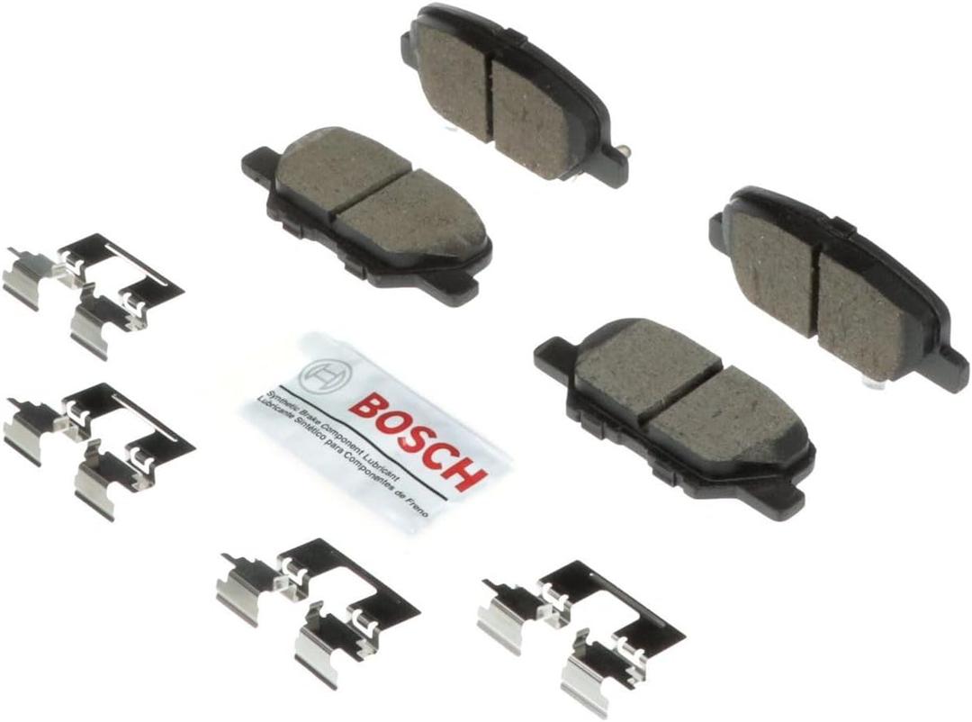 BOSCH BC1679 QuietCast Premium Ceramic Disc Brake Pad Set - Compatible with Select Mazda 3, 3 Sport, 6; Mitsubishi Outlander, Outlander Sport, RVR; REAR