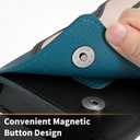 Cute Switch 2 Case for Nintendo Switch 2 2025/Switch 1/OLED, Slim Switch2 Carrying Case for Travel, PU Switch2 Storage Cases with 5 Game Card Holders, Magnetic Snap - Blue