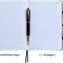 2026 Planner Journal with Yearly, Monthly, Weekly & Daliy Plan Pages, 24 Lined and 24 Dotted Pages, 8.5" x 5.75" Medium A5 Size (Black without pen)