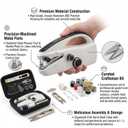 Portable Mini Handheld Sewing Machine for Beginners, Upgraded Dual Speed Stitcher for All Fabrics, Heavy Duty Quick Repair Kit with Full Accessories, Secure Stitches for Home & Travel DIY