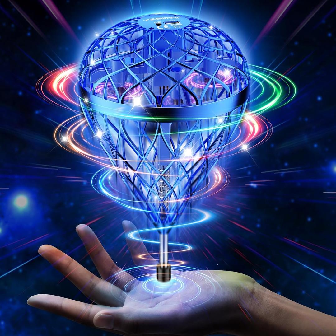 2025 AI Flying Orb Ball Toy, Galactic Fidget Spinner, Mini Drones Toys for 6 7 8 9 10 11 12+ Year Old Boys Girls Children Indoor Outdoor Toys