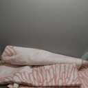 WITSHOCK Pink Rugs 9x12 for Bedroom Girls,Floral Modern Distress Print Pattern Carpet for Living Room Dining Room,Stain Resistant Anti Slip Backing Rugs for Kids Room Nursery Playroom,Light Pink