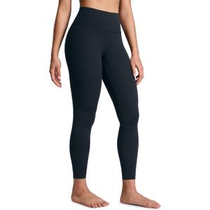 CRZ YOGA SculptAir No Front Seam Yoga Leggings 25" - High Waisted Womens Pants Workout Pilates Athletic V Back Buttery Soft (Blue, S)