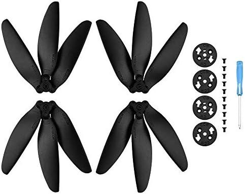 BTG Quick Release Three-Blade Propellers Blades Compatible with DJI Mavic Mini/Mini 2 / Mini 4K Drone (Black)
