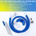 Outus Pool DIY Kit Stock Tank DIY Set for Starter Include Threaded Fittings, Vacuum Adapter, Inflatable Ring, Floating Chlorine Dispenser