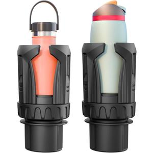 Cup Holder Expander, Automatic Car Cup Holder Expander Holds Large Water Bottles, for Yeti, Stanley, Owala Travel Tumbler & Mugs, Adjustable Arms & Extendable Base Insert Accessories (CUP03G, 2PACK)