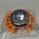 Dramm 15022 Color Storm 9-Pattern Premium Turret Sprinkler with Heavy-D, Orange