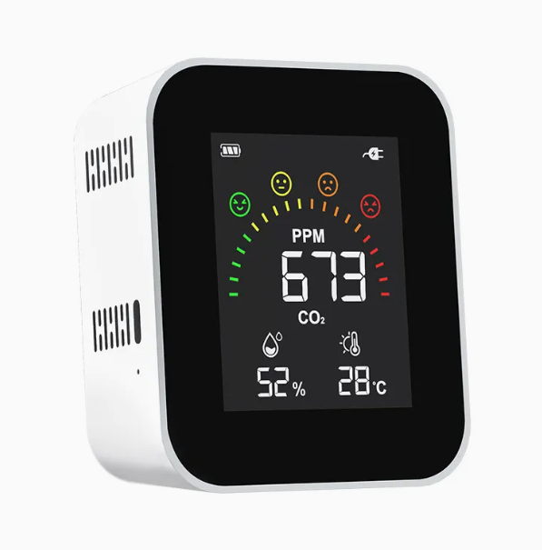 Digital Display Portable CO2 Temperature Humidity Indoor Air Quality Monitor