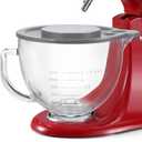 Stand Mixers Bowl for Kitchenaid 4.5 Quart and 5 Quart, Glass Mixing Bowl with Lid and Measurement Markings