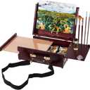 SoHo Urban Artist Scout Pochade Box with Apex Tripod - Adjustable Camera Stand and Compact Artist Easel for Outdoor Painting, Field Photography, and Travel Studio Setup