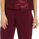 R&M Richards Women's Elegance De Nuit Pant Set (Red, L)