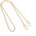 Purse Chain Strap Crossbody Gold Chain Shoulder Bag Replacement Strap with Metal Buckles (Length:41.3inch)