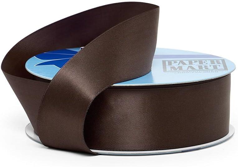 Seal Brown Double Face Satin Ribbon 1 1/2" X 50 Yards