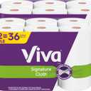 Viva Signature Cloth Paper Towels, 12 Triple Rolls, 141 Sheets per Roll (White)