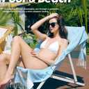 Genovega 6 Packs Oversized Turkish Beach Towel 74"x38" Thin Quick Dry Sand Free Pool Swim Towels Large XL Adult Clearance Blanket Travel Vacation Accessories Essentials Multi Grey LightGreen Dot