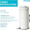 INTEX C530 Cartridge Filter Pump for Above Ground Pools: 530 GPH Pump Flow Rate - Auto Timer - HydroAeration Technology - Includes Type A Filter Cartridge - Turnover Rate/System Flow 475 GPH
