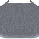 Shinnwa Seat Cushions for Kitchen Chairs, Non Slip Dining Chair Cushion with Ties, 15 x 15.5 inches, Dark Gray
