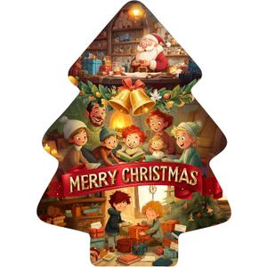 MISITU Jigsaw Puzzles 451 Pieces for Adults Chiristmas Unique Shape Challenging Difficult Puzzles Birthday Gift Game Toys Warm Christmas 13 x 18 Inches