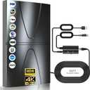 3100+ Miles Range Antenna for Smart TV Indoor/ Outdoor, 360° Reception Digital TV Antenna for Local Channels and All Smart/ Old TVs