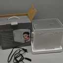 BOGDA Mini Skincare Fridge (4 Liter/6 Can) with Dimmable LED Light Mirror, Cooler and Warmer for Refrigerating Make Up, Skin Care and Food, Portable Mini Fridge for Bedroom, Office and Car, White