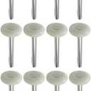 Litepak Garage Door Roller Wheel (4inch Stem - 12 Pack), 2" Quiet Durable Nylon, Premium Sealed 13-Ball Bearing 7/16" Diameter