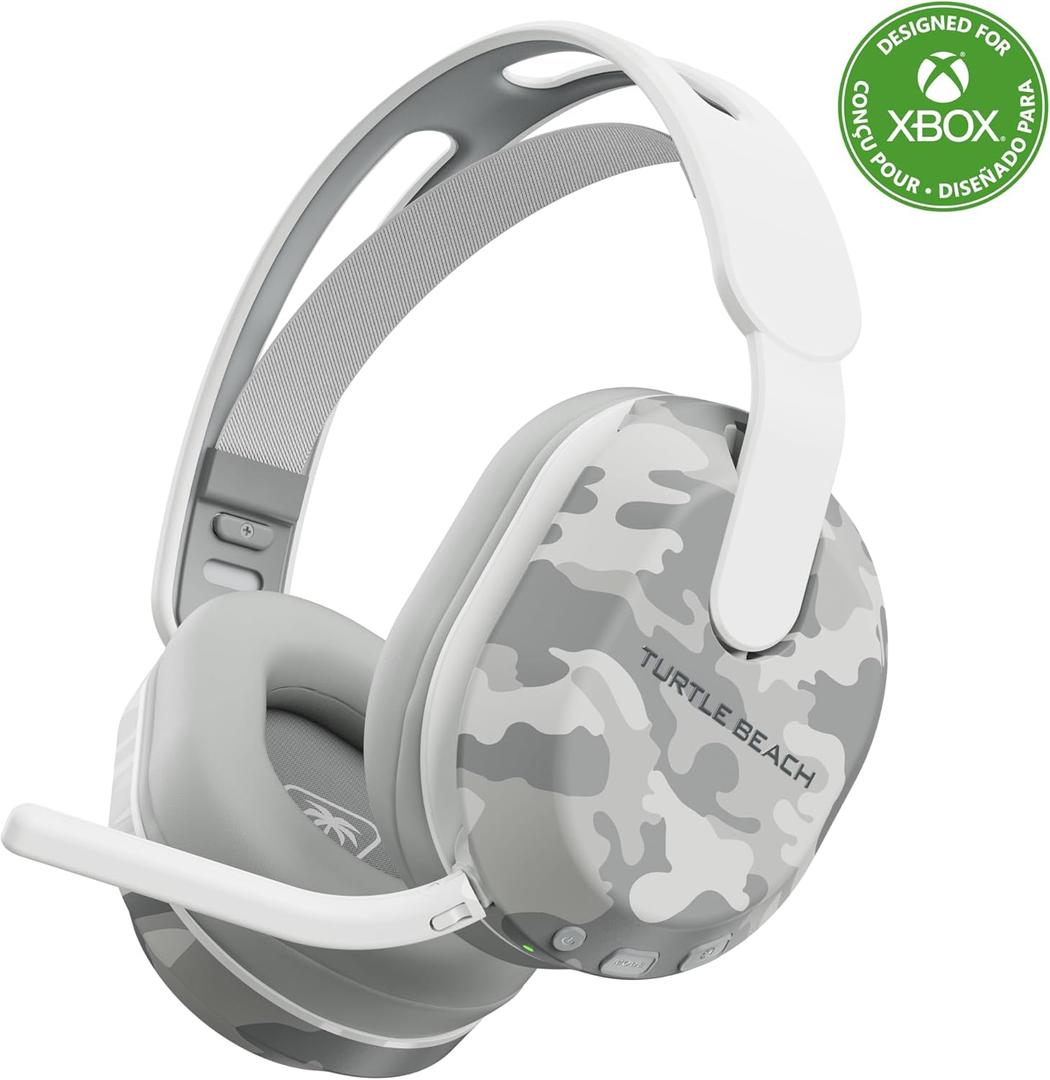 Turtle Beach Stealth 500 Wireless Gaming Headset Licensed for Xbox Series X|S, Compatible with Xbox One, Bluetooth, PC, Mobile, 40 Hr Battery, Memory Foam Cushions, Flip-to-Mute Mic  Arctic Camo