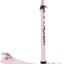 Hover-1 Solaris Kick Scooter with Multicolor Wheel Lights, 4.5 Front Wheels, Rear Foot Brake, and 110 Pound Weight Capacity (Pink)