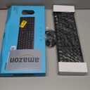 Rapoo X2100 Quiet Wireless Keyboard and Mouse Combo, 2.4GHz USB Receiver, 12 Multimedia Keys, Spill-Proof, Full-Sized, Compatible with PC, Laptop, Black