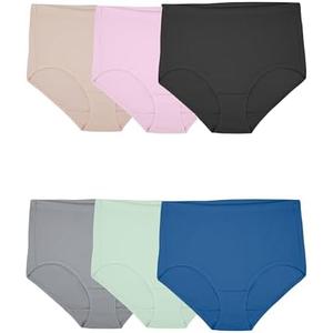 Fruit of the Loom Women's Breathable Underwear, Moisture Wicking Keeps You Cool & Comfortable, S: 7/L, Pant Size: 12-14