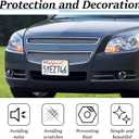 License Plate Bracket Holder, Front License Plate Bracket, No Drill Front Plate Mount, Licenses Plates Brackets Bumper, Car Frame Mount Adapter with Stainless Steel Screw Cap, Cable Ties