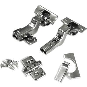 Blum Clip top BLUMOTION Soft Close Hinges, 110 Degree, Self Closing, Frameless, with Mounting Plates and Hinge Cover Plates (Inset - 2 Pack (1 Pair))
