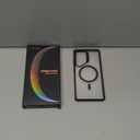 TORRAS 360 Spin Magnetic Stand for Samsung Galaxy S25 Ultra Case, Fit for Magsafe, Military Grade Slim Protective S25 Ultra Case with Kickstand & Ring Holder, Ostand Spin, Translucent Frosted Black