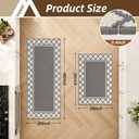 COSY HOMEER Washable Kitchen Rugs Sets of 2 Non-Slip Kitchen Mats,Grey, 20"x30" + 20"x48"