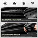 VEASAERS Golf Bag Rain Cover Waterproof Hood Protection Black Pack Durable Lightweight Club Bags Raincoat for Men Women Golfer