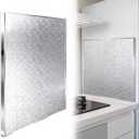 Magnetic Heat Shield Board, 23.6x23.6 Inches Fireproof Aluminum Heat Resistant Mat for Refrigerator Side, Stove, Oven, Fireplace and Kitchen Appliance Protection