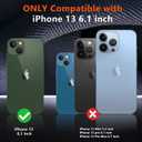 SPIDERCASE Designed for iPhone 13 Case, [10 FT Military Grade Drop Protection] [with 2 pcs Tempered Glass Screen Protector] Slim Case for iPhone 13 6.1 inch (Purple)