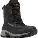 Columbia Mens Bugaboot III Waterproof Snow Boot, Black/ Bright Red, 11