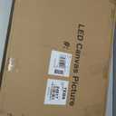 Large Winter Scene Canvas Pictures Lighted for Wall Decor, Xmas LED Canvas Wall Art w/ Timer, Light Up Snowy Path Hanging Artwork, Peaceful Night Landscape Paintings Prints Lit Up w/ Twinkling Lights