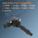 DICMIC Set of 6 Ignition Coil Pack Compatible with Mercedes Benz E350 GLK350 ML350 ML450 R350 S400 C230 C280 C300 C350 CLK350 SLK280 SLK300 SLK350 V6 3.0L 3.5L Replace# UF535, UF585, C1691, 5C1748