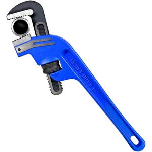 14 Inch End Pipe Wrench, Jaw Opening 2.75"/70mm Adjustable Cast Iron offset Handle Plumbing Wrench, Perfect Plumbers Tool for Oil Field, Plumbing, Auto Repair, Construction and Mechanics