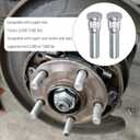 8 Pack Trailer Wheel Studs,Compatible with Lippert Axles 3500 lb, for Dexter Axles 4400 lb with 1/2"-20 UNF, 0.617" Spline, 0.77" Head