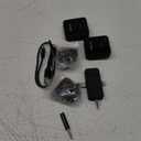 PQRQP 3 in 1 Microphone for iPhone/Android/Camera, Wireless Microphones, 328ft Transmission, 18H Battery Life, Mini Microphone for Record Interview, Vlogs, YouTube, Tiktok (Ebony Black)