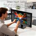 Touchscreen Monitor 27" 2K 100Hz Gaming Monitor, QHD 2560x1440 IPS PC Monitors, 10-Point Touch Screen Computer Monitors, with USB C HDMI DP Ports, Built-in Speakers
