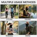 12 PCS neck gaiters for men women Face Mask Cooling Gator Mask Breathable Face Cover Ski Neck Scarf Protection from Dust Sun for Skiing Fishing Hiking Cycling (Black)