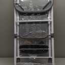 HBTower Kids 2 Steps Step Stool, Toddler Tower for Kitchen Counter Learning, Toddler Kitchen Stool Helper with Anti-Drop Safty Railing Kids Standing Folding Stepper (Gray)