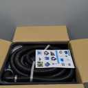 NFESOLAR Pond Waterfall Spillway Kit, Includes Waterfall Box, Filter Media, 1200GPH Water Pump and 10 FT Corrugated Tubing, for Ponds and Streams up to 3,000 Gallons N4332 (Black)